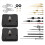 Clock movement set, battery operated, replacement for quartz clock movement 3