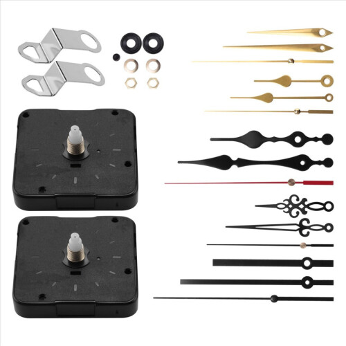 Clock movement set, battery operated, replacement for quartz clock movement 2