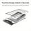 External hard drive enclosure, compatible with UASP SATA III laptops 4