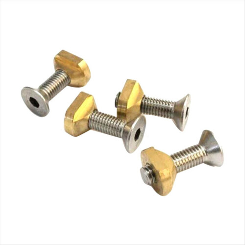 4Pcs M8 Hydrofoil Mounting Brass T-Nuts Surfing Accessories Gold 1