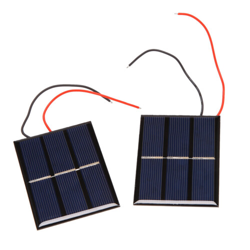 2 pieces 1.5 V 400 mA 80 x 60 mm Micro-Mini Power solar cells for solar modules