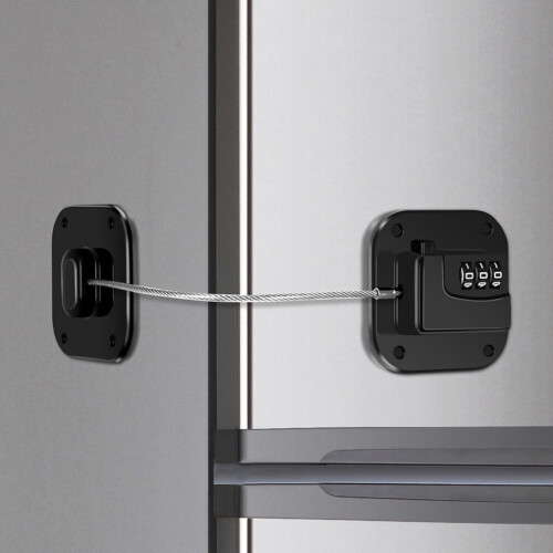 Refrigerator lock, combination lock for refrigerators, 2-pack 1