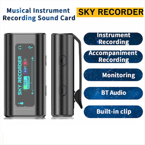 RECORDER Geluidskaart USB-conversie-interface Plug and Play