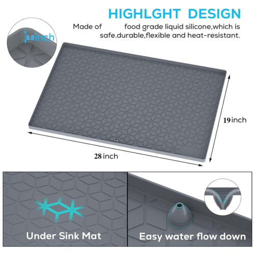 Kitchen mat, silicone waterproof liner, A 2