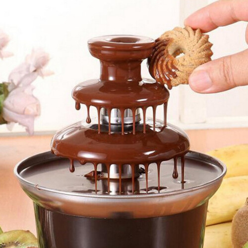 Chocoladefontein, mini-waterval, hotpotmachine met EU-stekker. 2