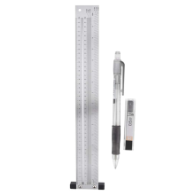 Ultra-precise marking ruler, metric version made of stainless steel