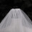 Double veil, hem edge with small crystal beads 4