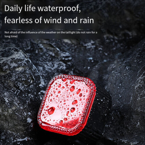 Smart bicycle rear light - brake sensor, rechargeable, IPX6 waterproof 1
