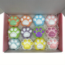 Pack of 12 Surprise Bath Bombs in Fun Claw Shapes Each in a , Available in Various Attractive Colors And 12 Natural