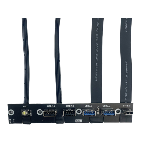 USB 3.0 front panel hub IO panel 2-port USB3.0+2-port USB2.0 black 1
