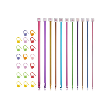 Set Tunesische haaknaalden, 11 stuks