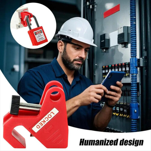 Circuit breaker lock, safety lock for circuit breakers, distribution box lock 1