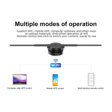 WiFi 3D hologram projector, 352 LED hologram player, fan, EU plug