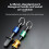 4 Pieces Colorful 1/4 Hex Handle Bit Conversion Rod Keychain Type 3
