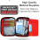 208 pcs First Aid Kit Premium Emergency With Case 6