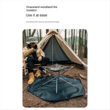 Camping, picnic, barbecue, flame retardant mat, campfire, stove