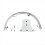 Drumtomhouder, 10 inch, zilver 1