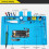 Silicone soldering mat, antistatic ESD rework platform, type: 501 2
