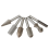 6-teiliges Hartmetallfräser-Set, feine Hartmetallfräser, 1