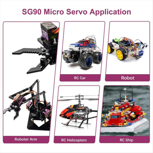 MG90S Mikroservomotorsats för RC-helikopter/bil/båt 2