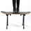 Foldable camping table leg rest stand skateboard foot design 2