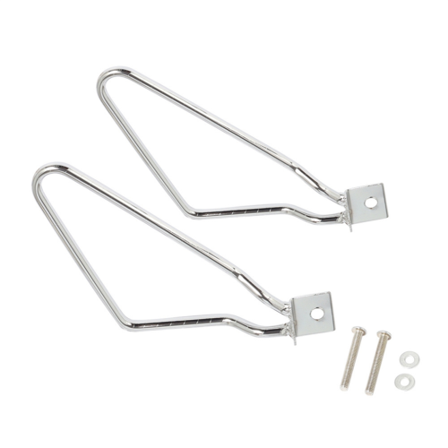 Motorcycle saddlebag mounts support for silver