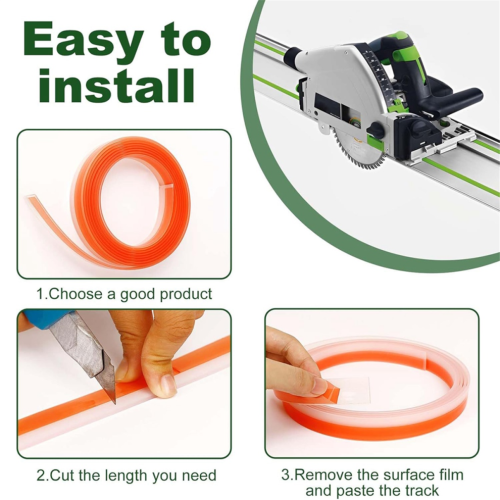 Guide rail for plunge saws, splinter guard for Festool 1