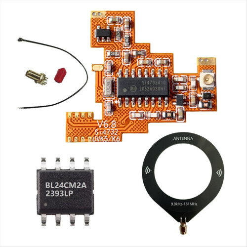 SI4732 V6.8 FPC module + 512 KB chip + loop antenna for K5 K6 HF 1