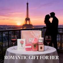 Luxurious Spa Gift Collection for Women, Featuring a 5pcs Bath And Body Set, a Rose-Scented Candle, Diamond Soap, a