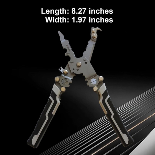 Wire stripper and crimping tool, 18-in-1 foldable wire stripper 2