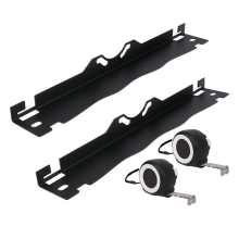 Universal wheel alignment plate for cars, tool with 2 measuring tapes, black