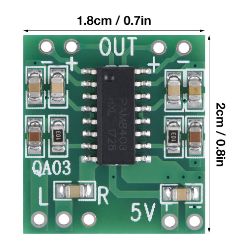 6pcs 3W+3W Digital Audio Power Amplifier Module 2.5V-5.5V Compact 2