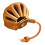 Vintage medieval-style faux leather dice bag with drawstring 1