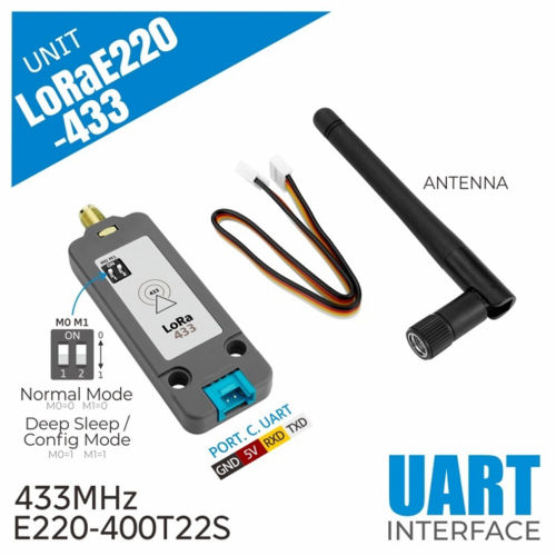 LoRa E220 communication unit with antenna, 433 MHz frequency band 2