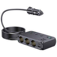 128W Autoladegerät Splitter Multi Ports PD30W Feuerzeugadapter