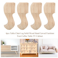 Australian Solid Wood 4pcs Hand Carved Furniture Legs 12x6cm for Couch TV Stand