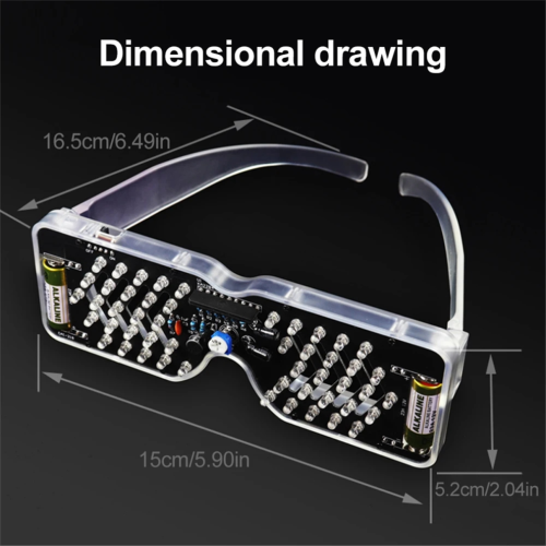 Soldering practice set with light-up glasses, DIY electronics set, B 2