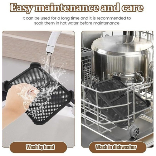 Reusable silicone air fryer splash guard 2
