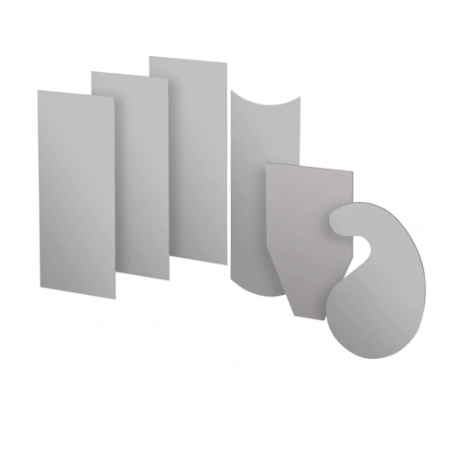 6-Piece Multi-Shape Card Scraper Set for Woodworking
