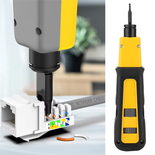 Cortacables con mango de plástico, herramienta para crimpar cables 1