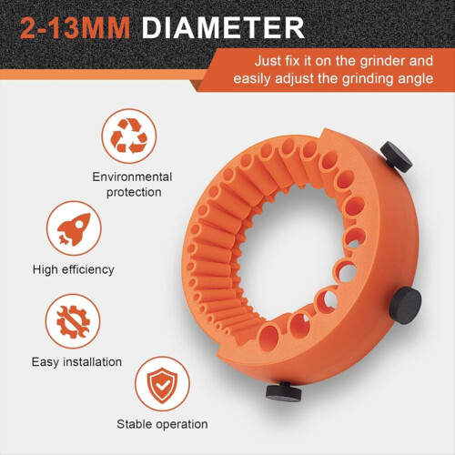 Drill sharpener 1/16 inch - 1/2 inch for all bits, grinding machine operated 1
