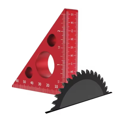 Right-angled ruler, woodworking ruler, triangular ruler, scale, machinist 1