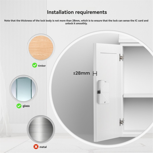 Tuya Bluetooth Smart Cabinet Drawer Lock with Bluetooth Gateway 2