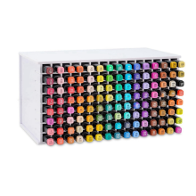 Storage rack for markers – space for 72 markers and watercolor brushes