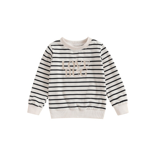 (3-4 Years, Beige) Pullover für Mädchen zum Valentinstag