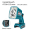 For 14.4-20V Li-ion battery, wireless LED work light, flashlight 2