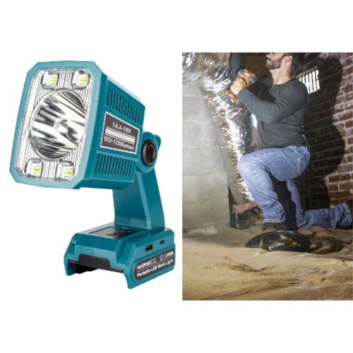 For 14.4-20V Li-ion battery, wireless LED work light, flashlight 2