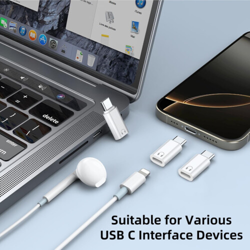 3-pack USB-C to interface headphone audio adapter converter 2