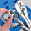 1/2-inch hex bit kit, hex socket wrench with hex sleeve, H 4