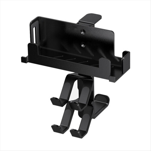 Controller holder for under-desk clamping, rotatable, for game console controllers